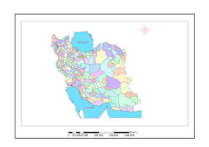 شیپ فایل نقشه تقسیمات استانی