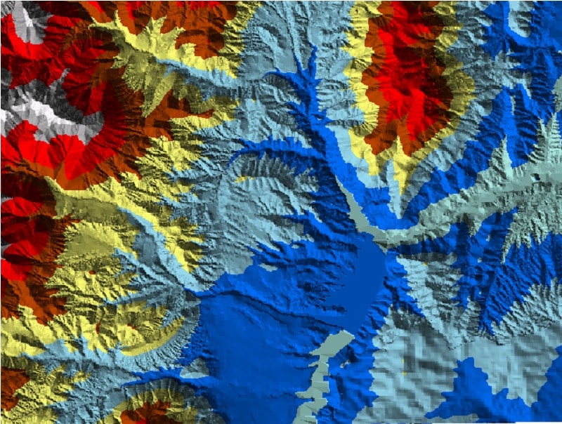 جانمایی ملک بر روی تصویر ماهواره ای