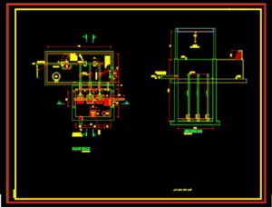 نقشه ابنیه و مکانیک ایستکاه پمپاژ لجن 3 پمپه-Ps-se-ci-me