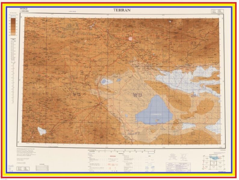 نقشه 1/500000 تهران