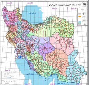 نقشه تقسیمات کشوری